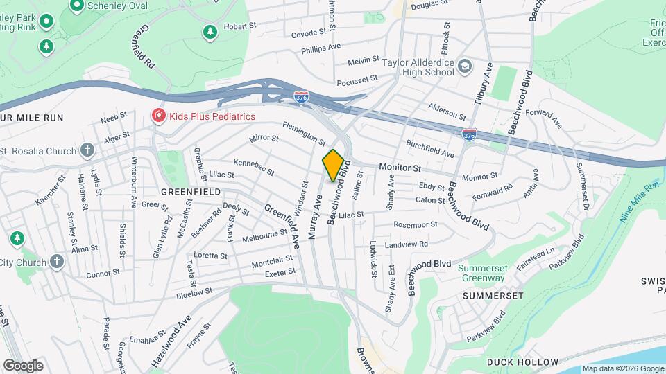 3561 Beechwood Blvd Map and Location Details