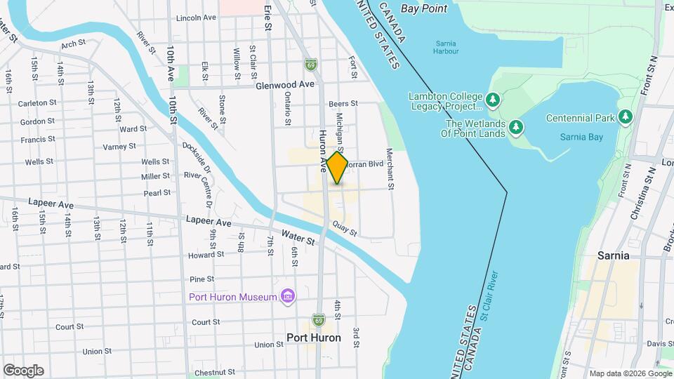 412 Grand River Ave Map and Location Details