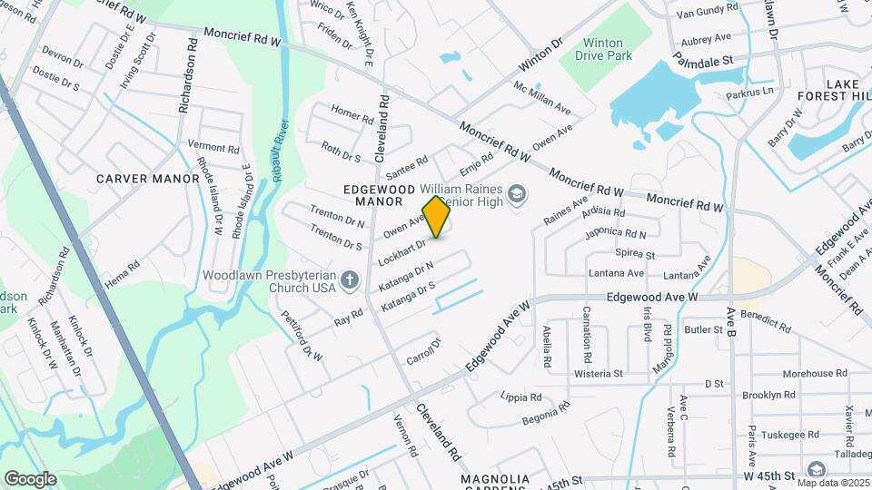 4106 Lockhart Dr Map and Location Details