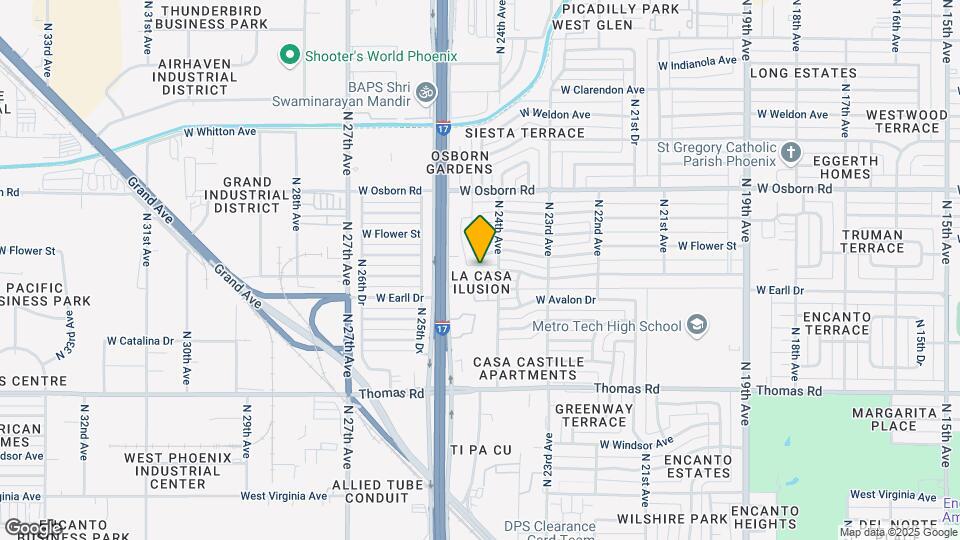 2426 W Earll Dr Map and Location Details