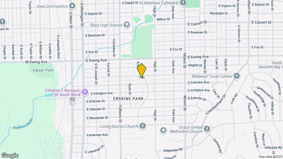 2509 Erskine Blvd Map and Location Details