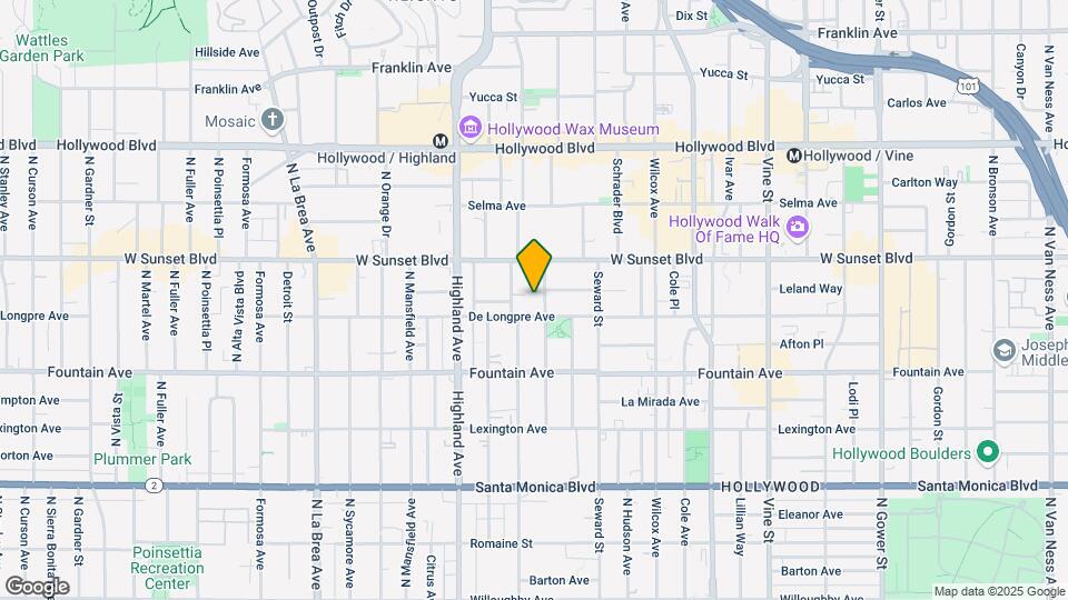 1415 N Cherokee Ave Map and Location Details