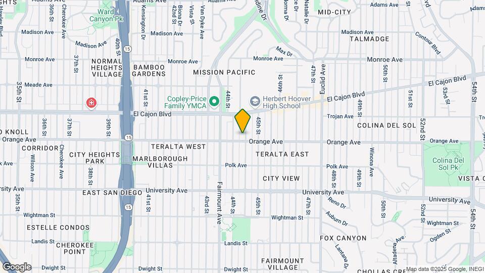 4210 Highland Ave Map and Location Details