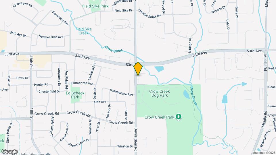Crow Creek Apartments Map and Location Details