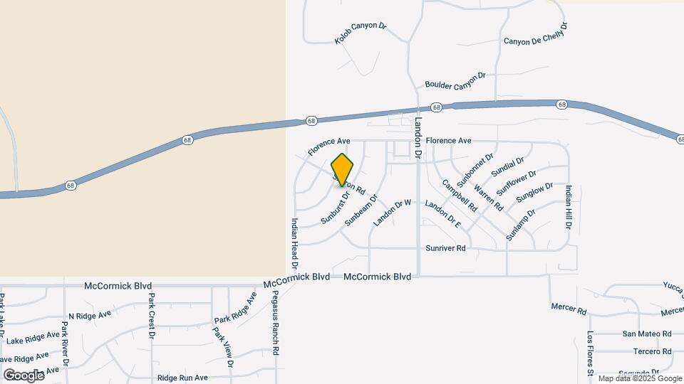 3409 Sunburst Dr Mapa y Detalles de la Ubicación