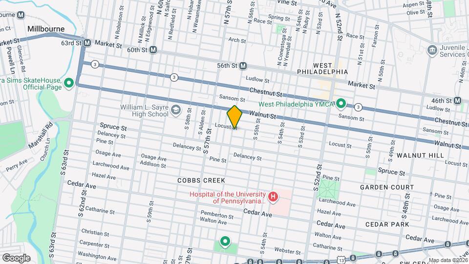 259 S 56th St Map and Location Details