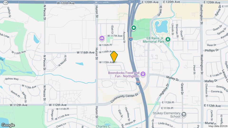 543 W 114th Way Map and Location Details