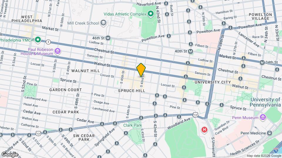 218 S 43rd St Map and Location Details