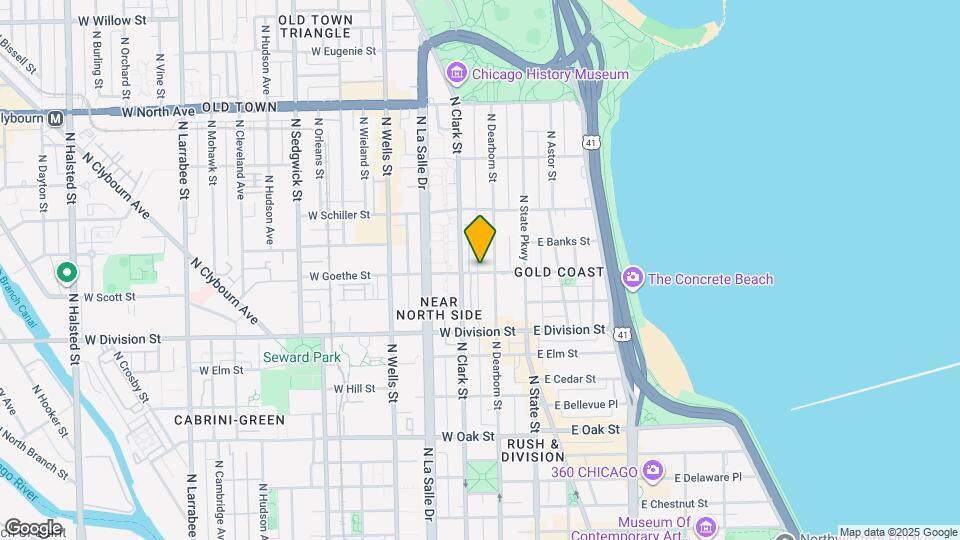 120 W Division St Map and Location Details