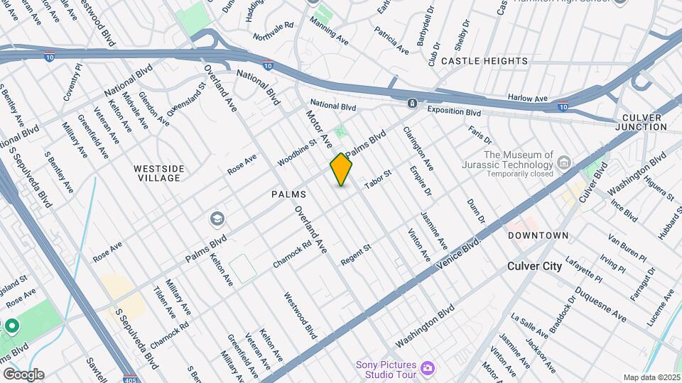 3550 Mentone Ave Mapa y Detalles de la Ubicación