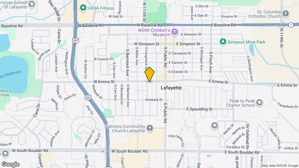 502 S Longmont Ave Map and Location Details