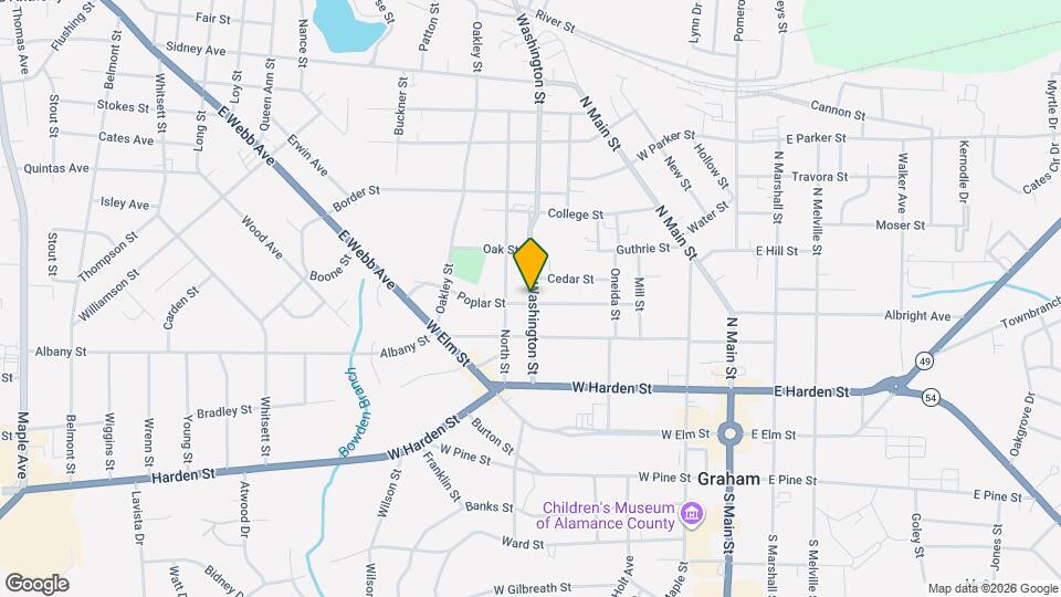 401 Poplar St Map and Location Details