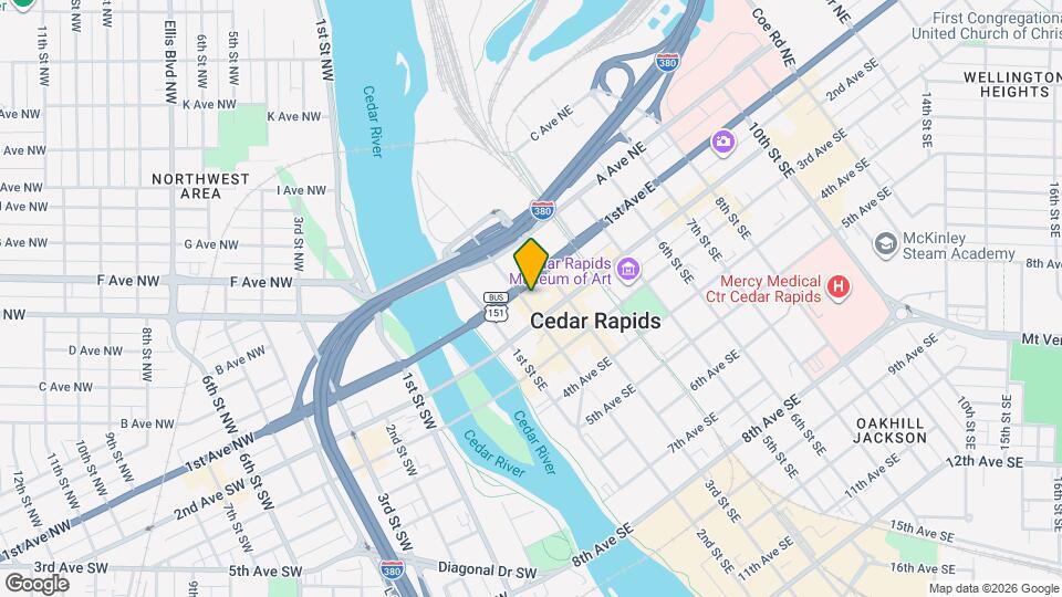 110 2nd St SE, Unit #2 Mapa y Detalles de la Ubicación