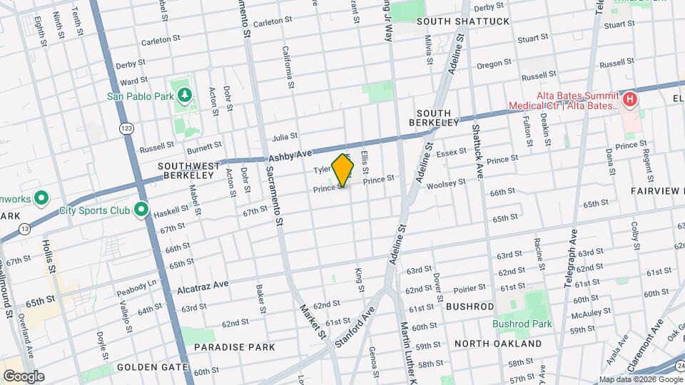 1646 Prince St Map and Location Details