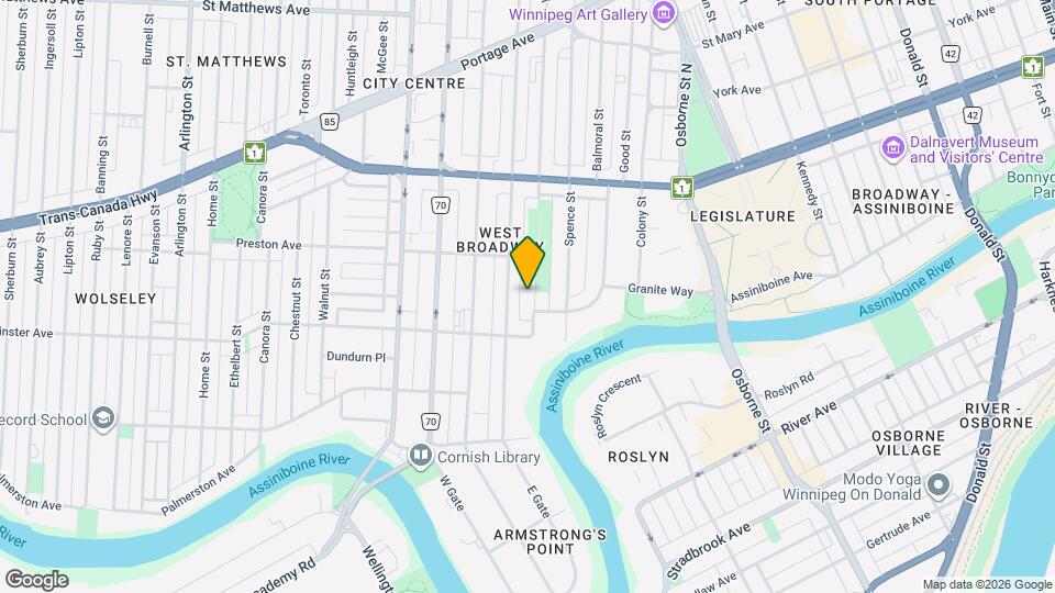 100 Young St Map and Location Details