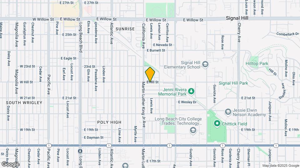 1030 E Hill St Map and Location Details