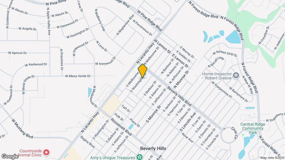 13 S Washington St Map and Location Details