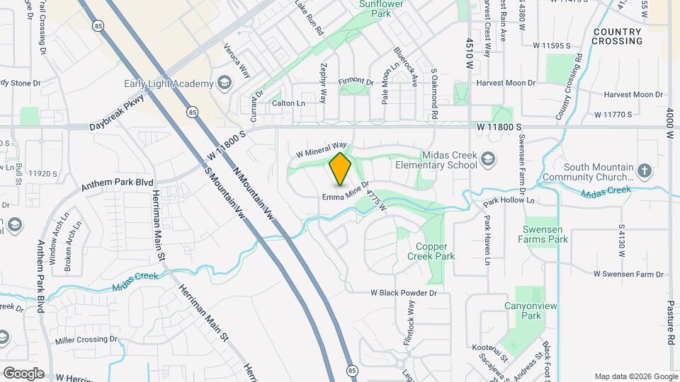 11963 S Powder Cv Map and Location Details