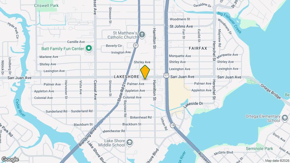 4585 Palmer Ave Map and Location Details