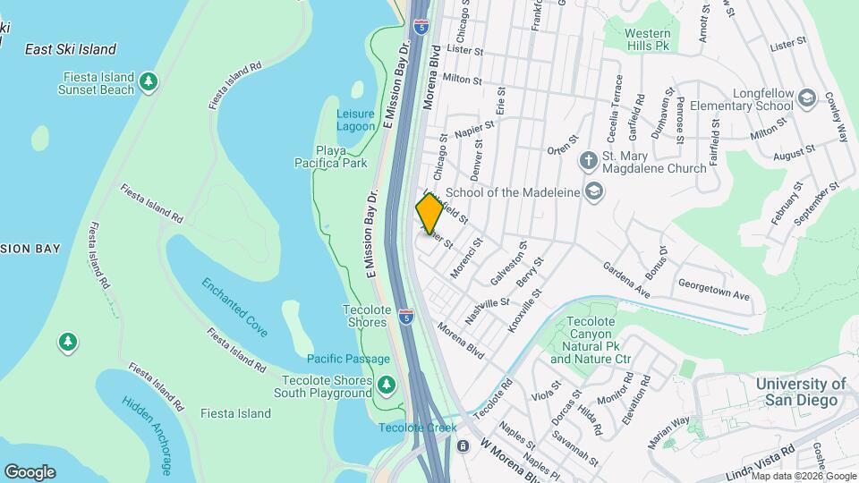 4255 Asher St Map and Location Details