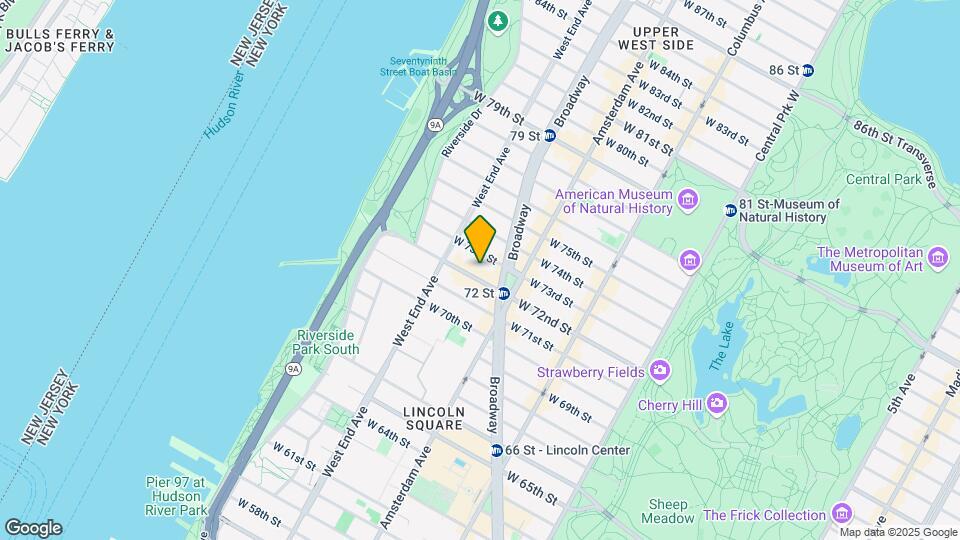 201 W 72nd St Map and Location Details