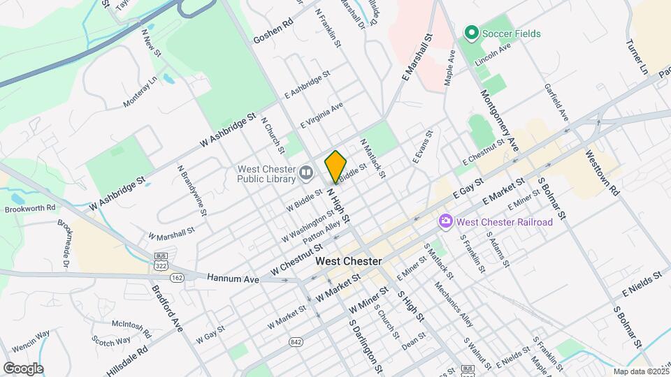 327 N High St Map and Location Details