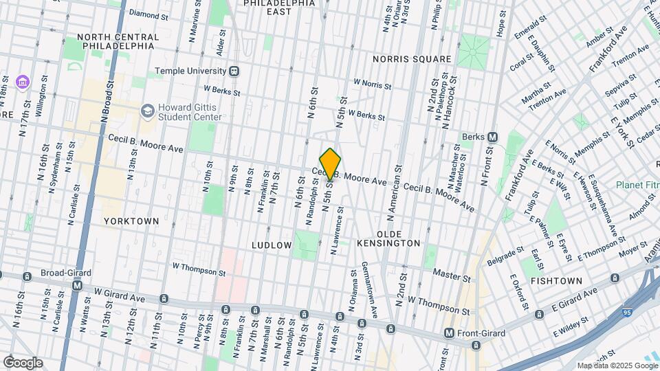 1667 N 5th St Map and Location Details