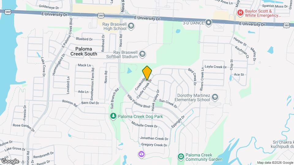 2121 Castle Creek Dr Map and Location Details