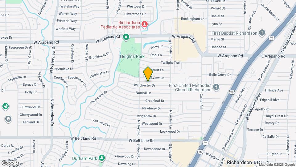 626 Winchester Dr Map and Location Details