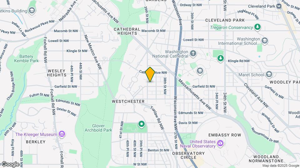 3839 Garfield St NW Map and Location Details
