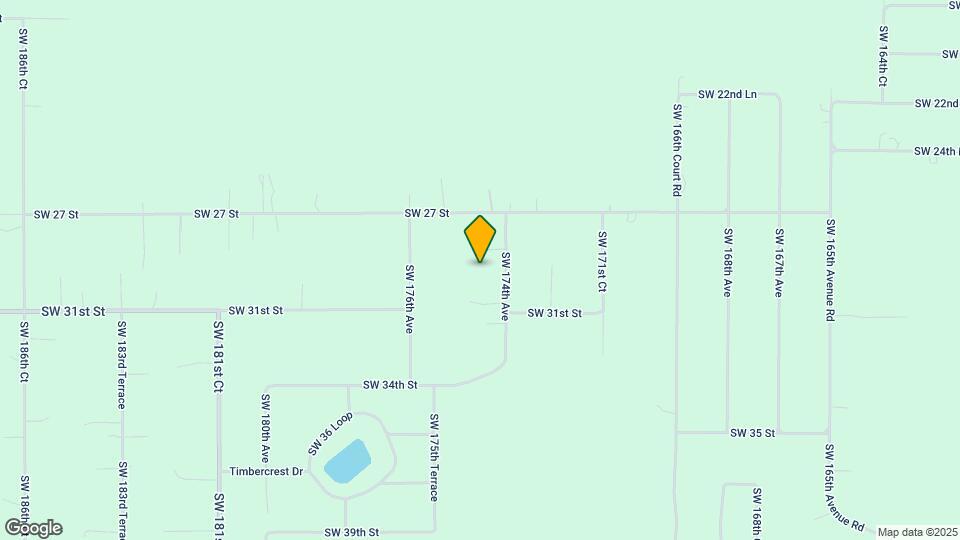 2934 SW 174th Ave Map and Location Details