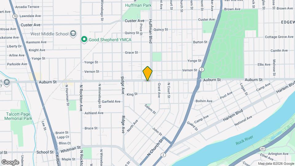 1810 Auburn St Map and Location Details