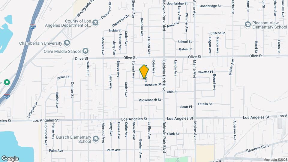 4645 La Rica Ave Map and Location Details