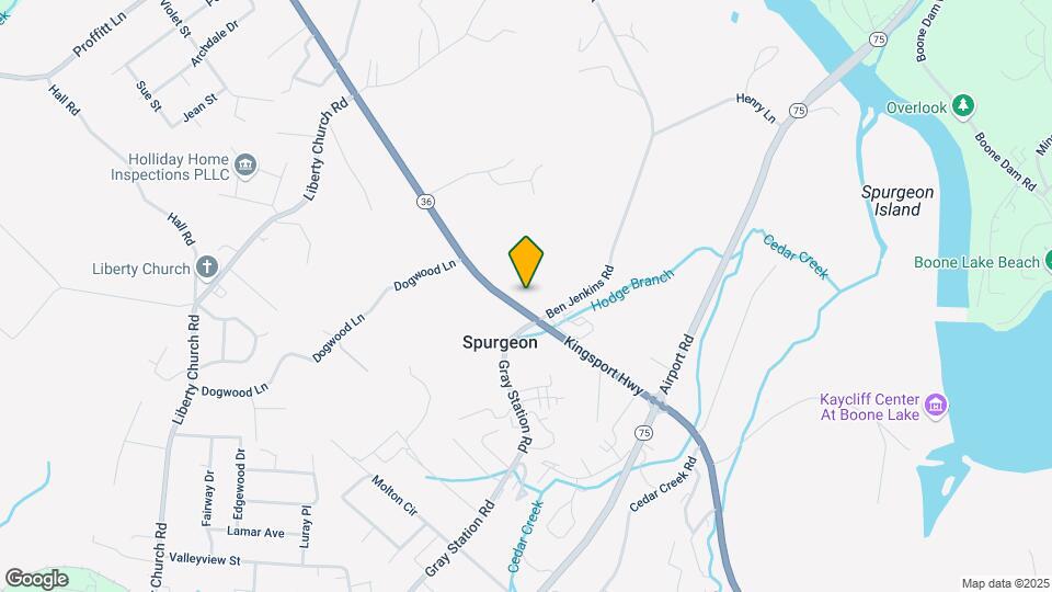 6614 Kingsport Hwy Map and Location Details