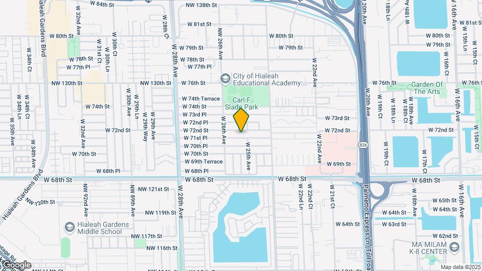2527 W 71st Pl Map and Location Details