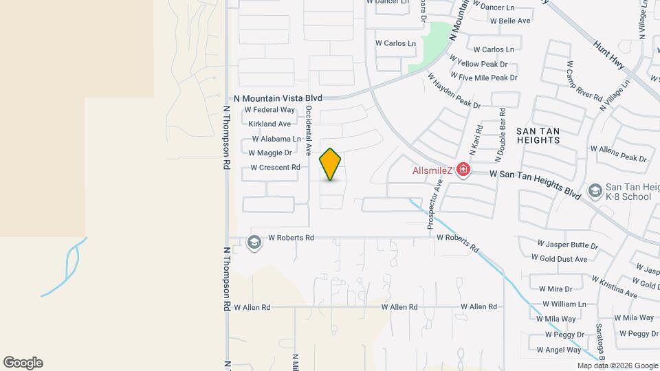 4137 W White Canyon Rd Map and Location Details