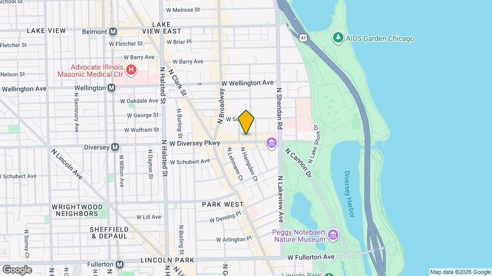 520 W Diversey Pkwy Map and Location Details