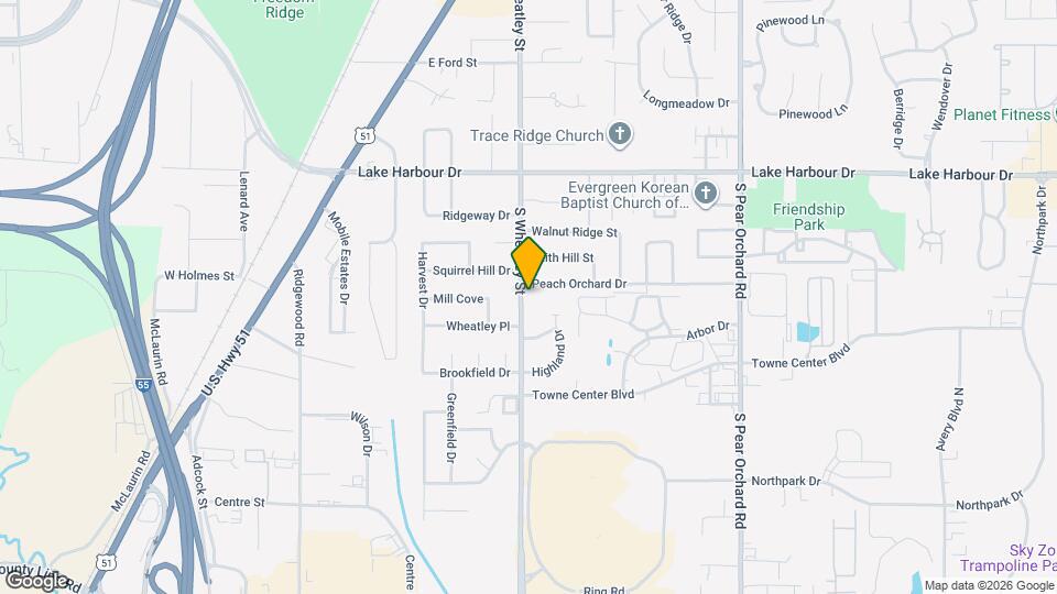 606 S Wheatley St Map and Location Details