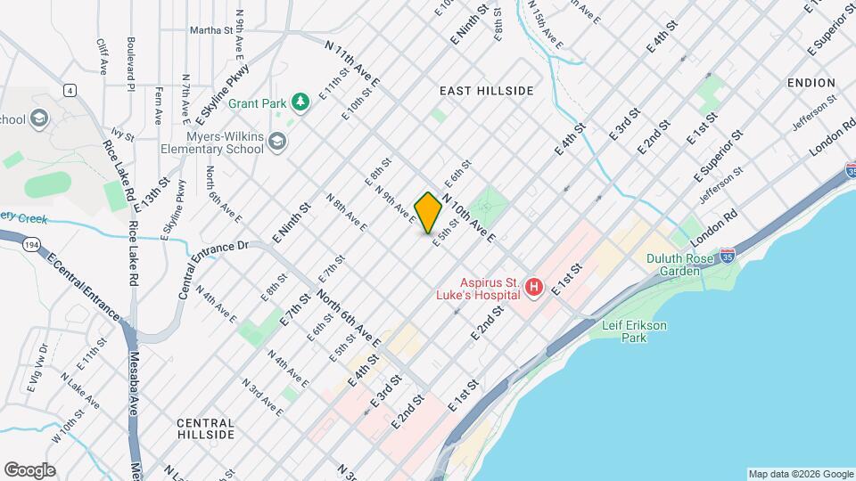829 E 5th St, Unit Unit 1 Map and Location Details