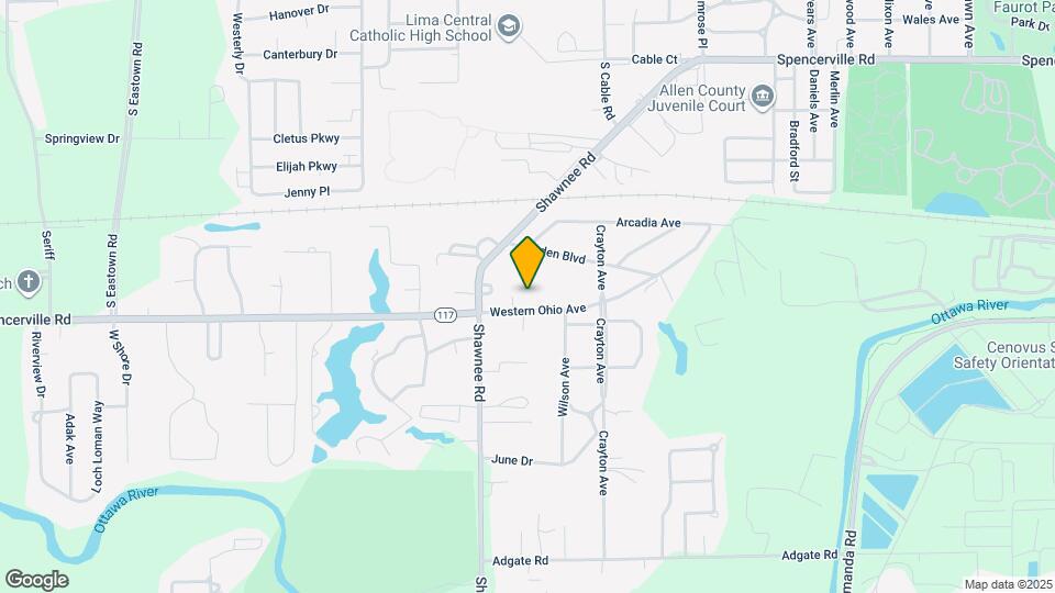 2321 Western Ohio Ave Map and Location Details