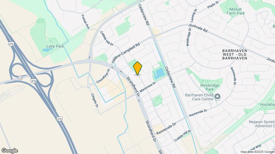 961 Cobble Hill Dr Map and Location Details