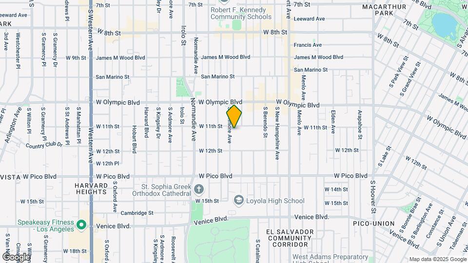 1110 S Kenmore Ave Map and Location Details