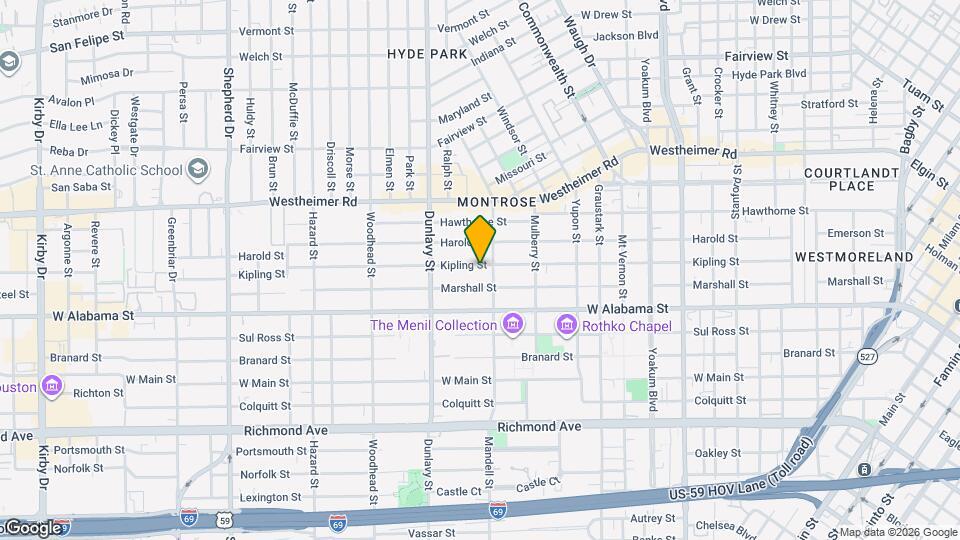 1609 Kipling St Map and Location Details