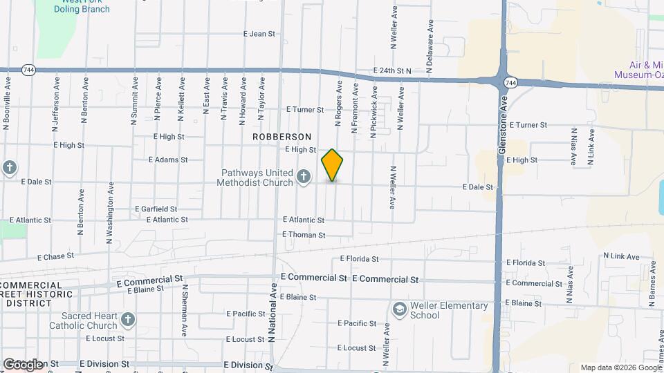 2057 N Rogers Ave Map and Location Details