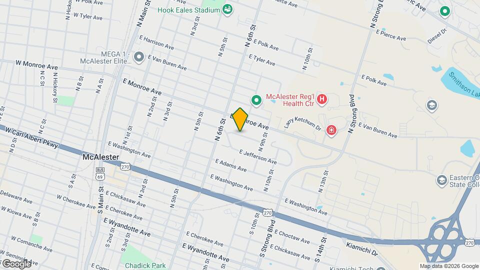 718 E Madison Ave Map and Location Details