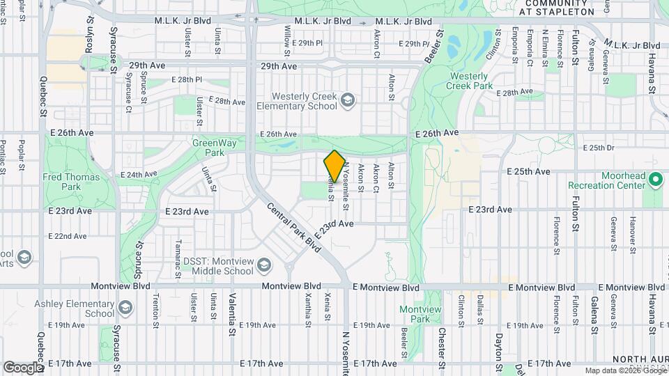 8803 E 24th Pl Map and Location Details