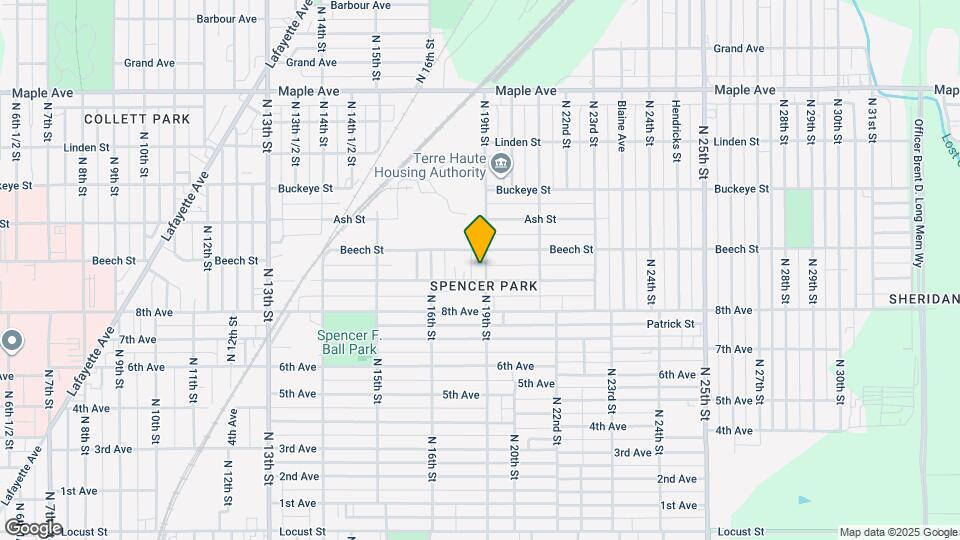 1710 N 19th St Map and Location Details