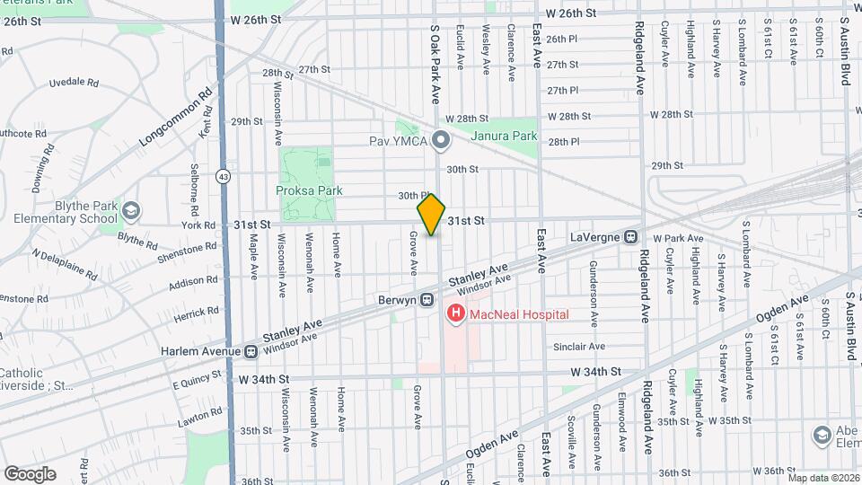 3120 S Oak Park Ave, Unit 105 Map and Location Details