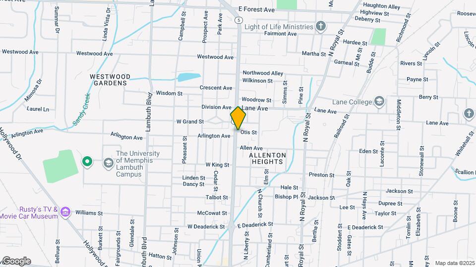 624 N Highland Ave Mapa y Detalles de la Ubicación