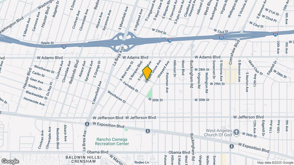 2806 S Palm Grove Ave, Unit #2 Map and Location Details